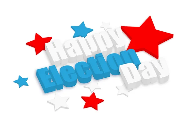 Happy Election Day Greeting Text — Stock Vector