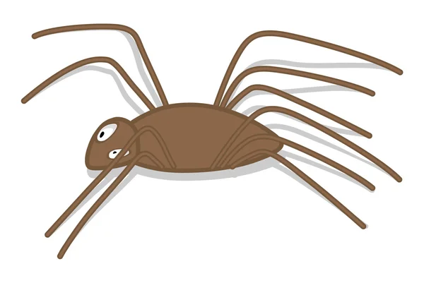 Griezelig Spider vorm — Stockvector