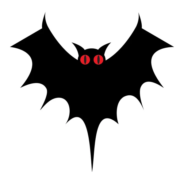Forma de murciélago asustadizo — Vector de stock
