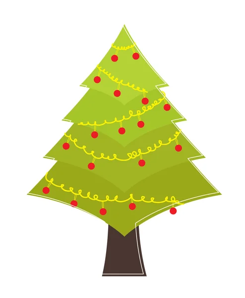 Diseño de forma de árbol de Navidad — Vector de stock