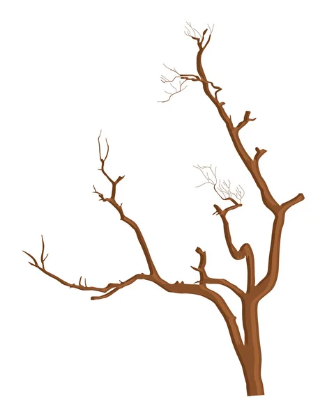 Vector Shape of Dead Tree — Stock Vector