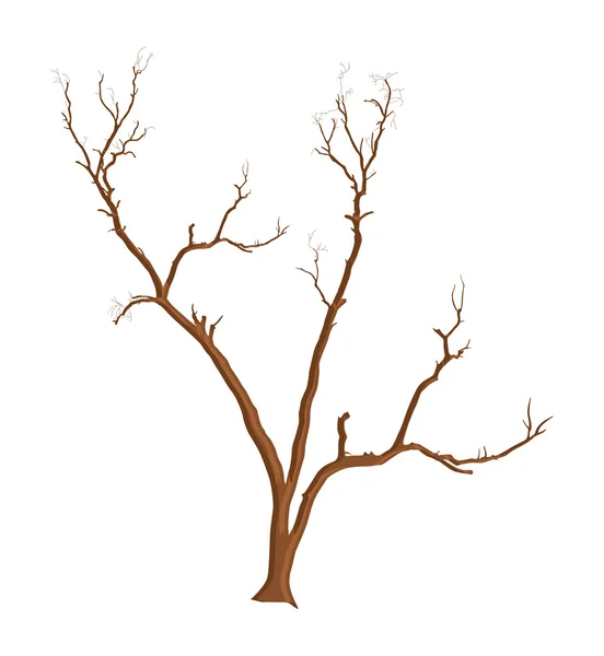 Scary Dead Tree Vector — Stock Vector