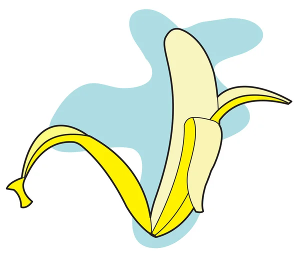 Loupat banán Vektorová Design — Stockový vektor