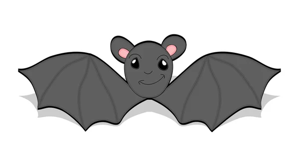 Cartoon Bat Flying — Stock Vector