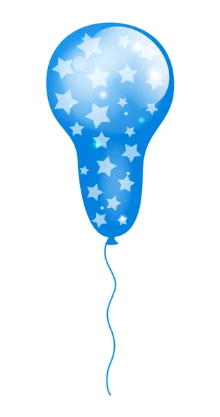 Starred Balloon — Stock Vector