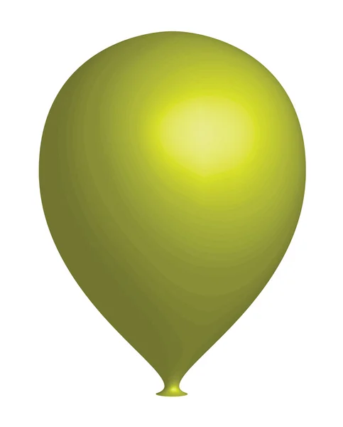 3d palloncino giallo — Vettoriale Stock
