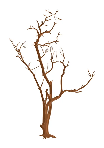 Waste Dead Tree — Stock Vector