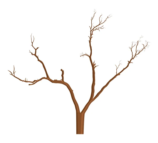 Уничтоженное мертвое дерево — стоковый вектор