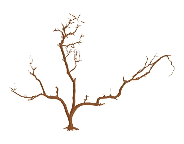 Abstraktní uschlého stromu vektorové umění — Stockový vektor