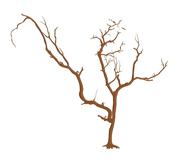 Spooky Halloween Dead Tree — Vector de stoc