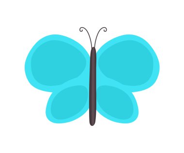 Doğa kelebek siluet