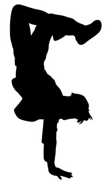 Dublör çocuk siluet