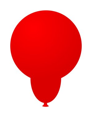 Kırmızı yumuşak balon