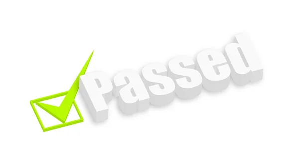 Passed 3d Text — Stock Vector