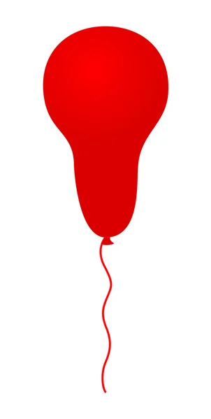 Roter isolierter Ballon — Stockvektor