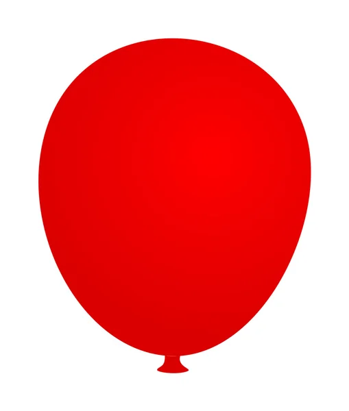 Banner de balão vermelho macio — Vetor de Stock