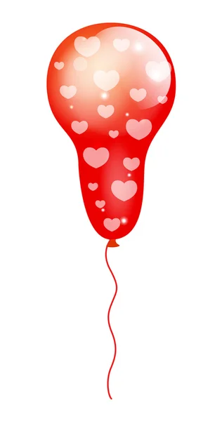 Hart patroon ballon ontwerp — Stockvector