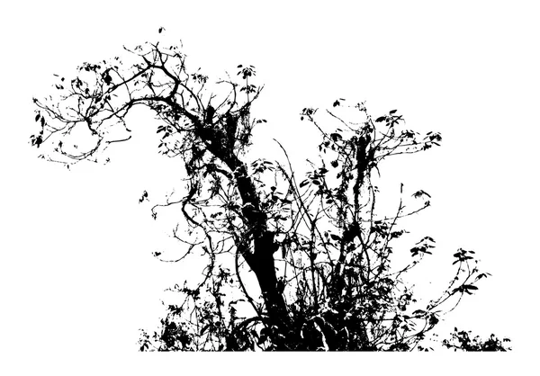 Grunge stedelijke Tree — Stockvector