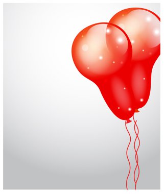 Banner tebrik balonlar ışıltı