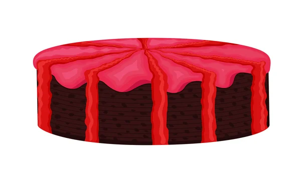 Diseño de torta con sabor — Archivo Imágenes Vectoriales