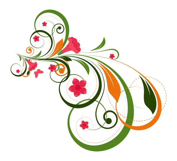Decorativo colorato sfondo vettoriale floreale — Vettoriale Stock