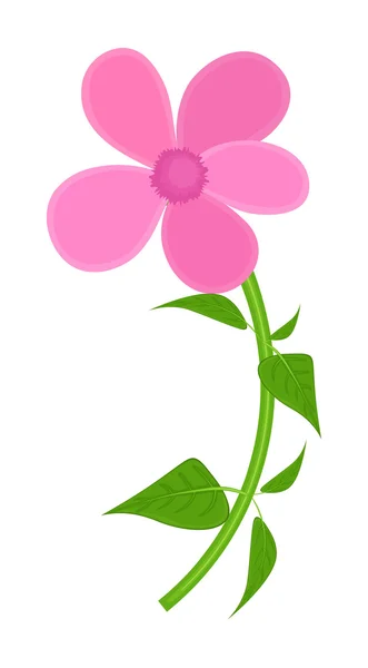 Pink Artistic Flower — Stock Vector