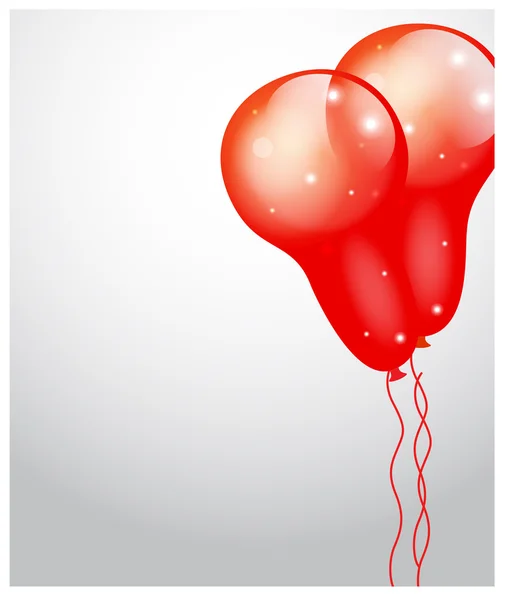 Sparkle ballonnen groet Banner — Stockvector