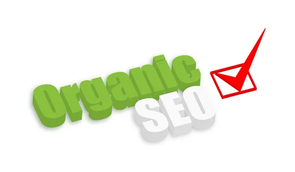 SEO orgánico 3d — Vector de stock