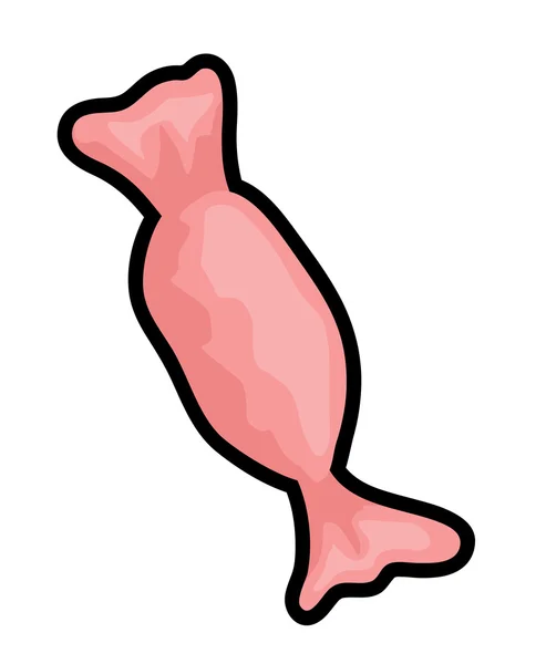 ピンク キャラメル形 — ストックベクタ