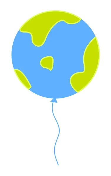 Earth Balloon — Stock Vector