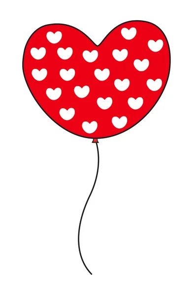 Hearts Pattern Balloon — Stock Vector