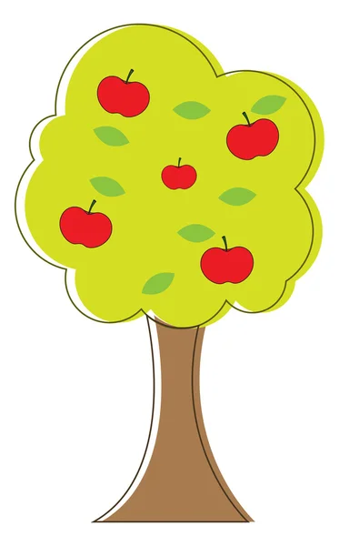 Apple Tree — Stock Vector