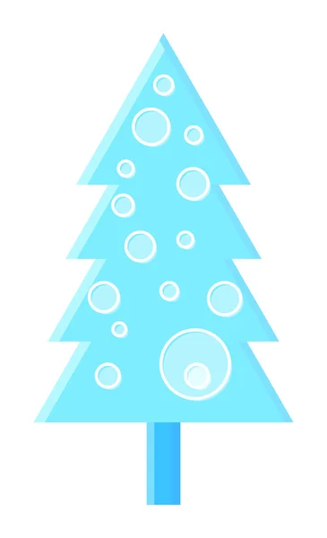 Circle Pattern Christmas Tree — Stock Vector