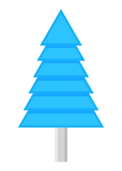 Soyut mavi Noel ağacı — Stok Vektör