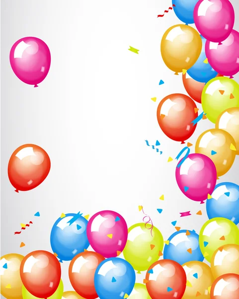 Decoratieve viering partij ballonnen — Stockvector