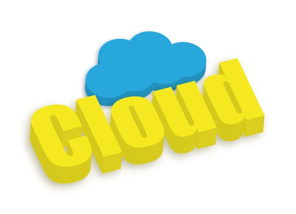 3D-cloud Banner — Stockvector