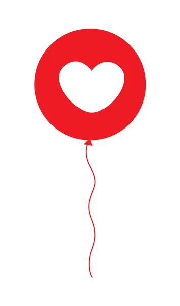 Kalp balon tasarımı — Stok Vektör