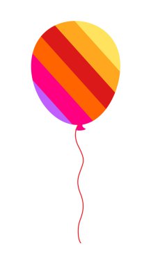 Renkli çizgili balon