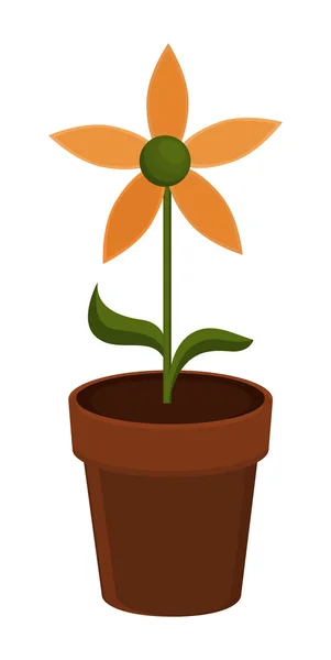 Flower Pot — Stock Vector