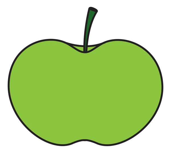 Groene appel vorm — Stockvector