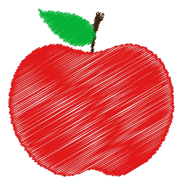 Dibujo Apple — Vector de stock