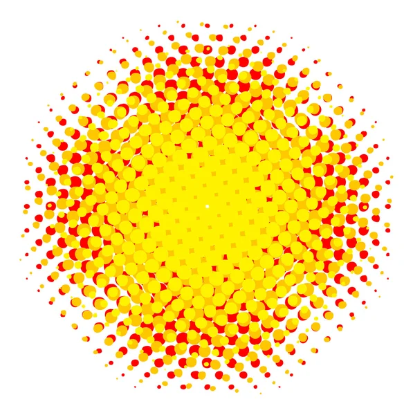 Colored Halftone Circle — Vector de stoc