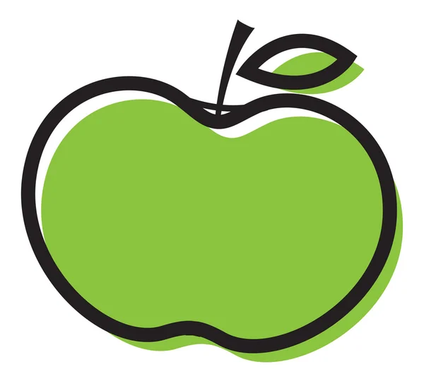 Clipart de manzana verde — Archivo Imágenes Vectoriales