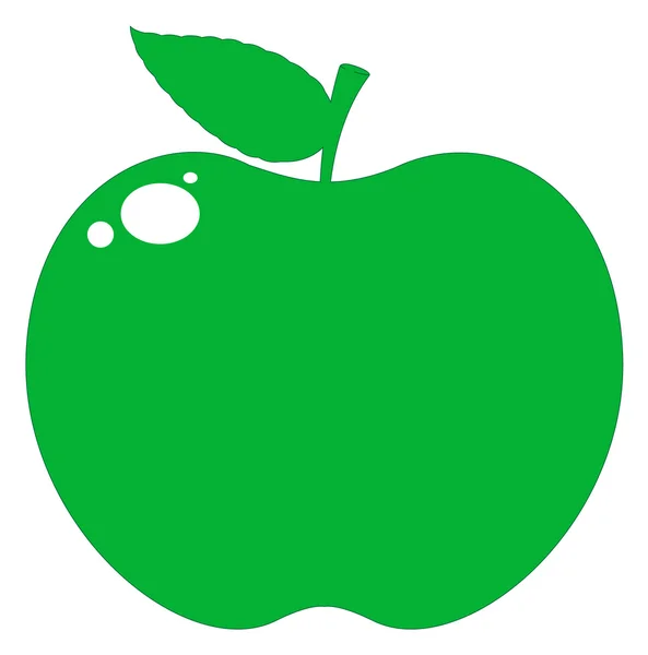 Forma de manzana verde — Vector de stock