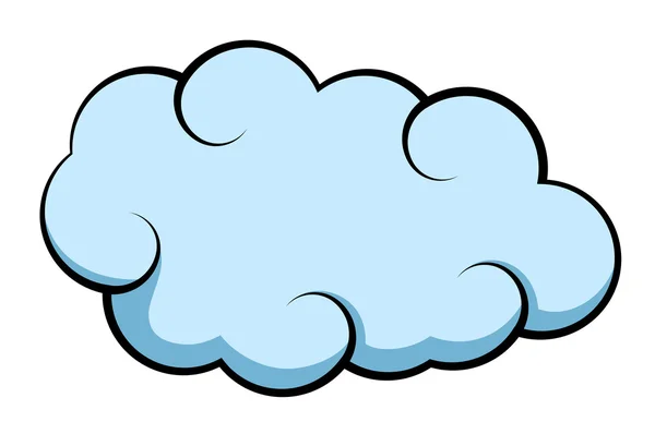 Comic Cloud Vector — Stock Vector