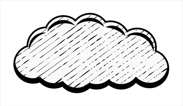 Grunge Cloud Banner — Stock Vector