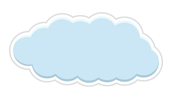Yumuşak bulut etiket — Stok Vektör