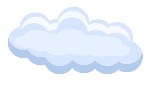 Banner de nube vectorial — Vector de stock