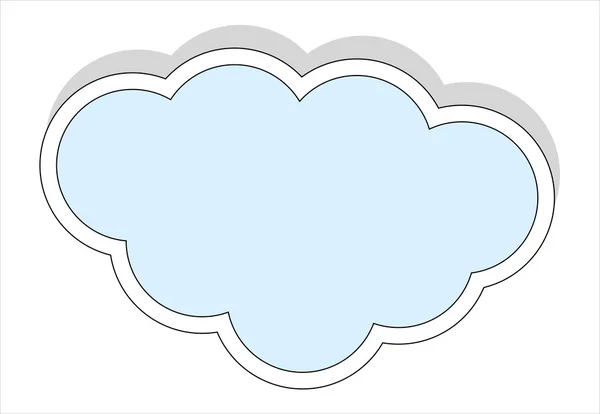 Vintage chmura naklejki — Wektor stockowy