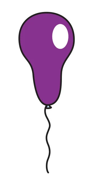 紫色のバルーン — ストックベクタ
